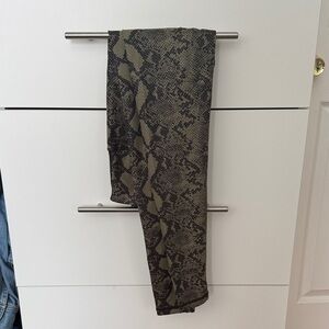 BuffBunny Olive Green Snake Print Leggings